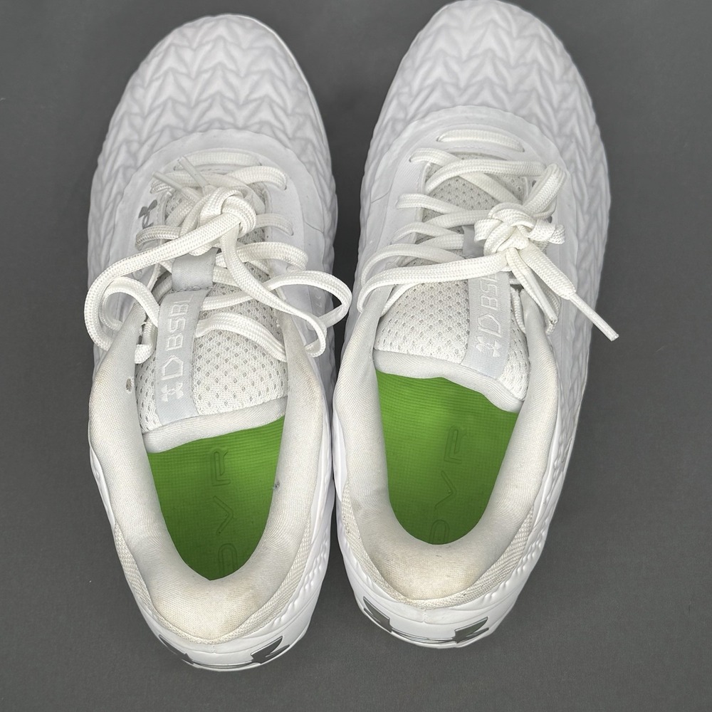 Under Armour Men 7 Women 8.5 Baseball/soft Cleats Shoes White UA Yard MT TPU 3.0 - Picture 9 of 13
